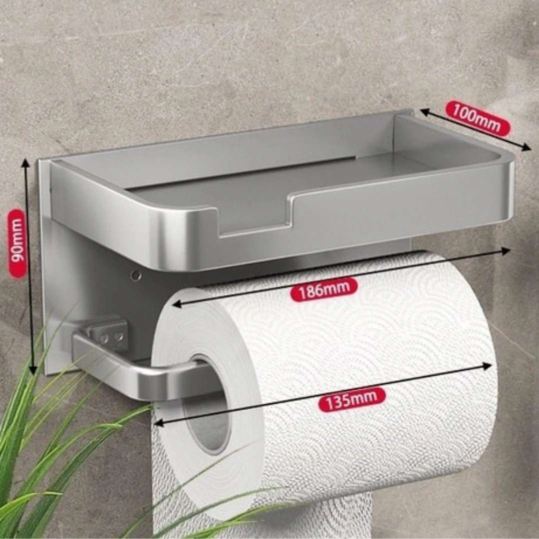 Toilet Paper Rack | Wall Mounted | Metal Dispenser | BathLine - Image 13