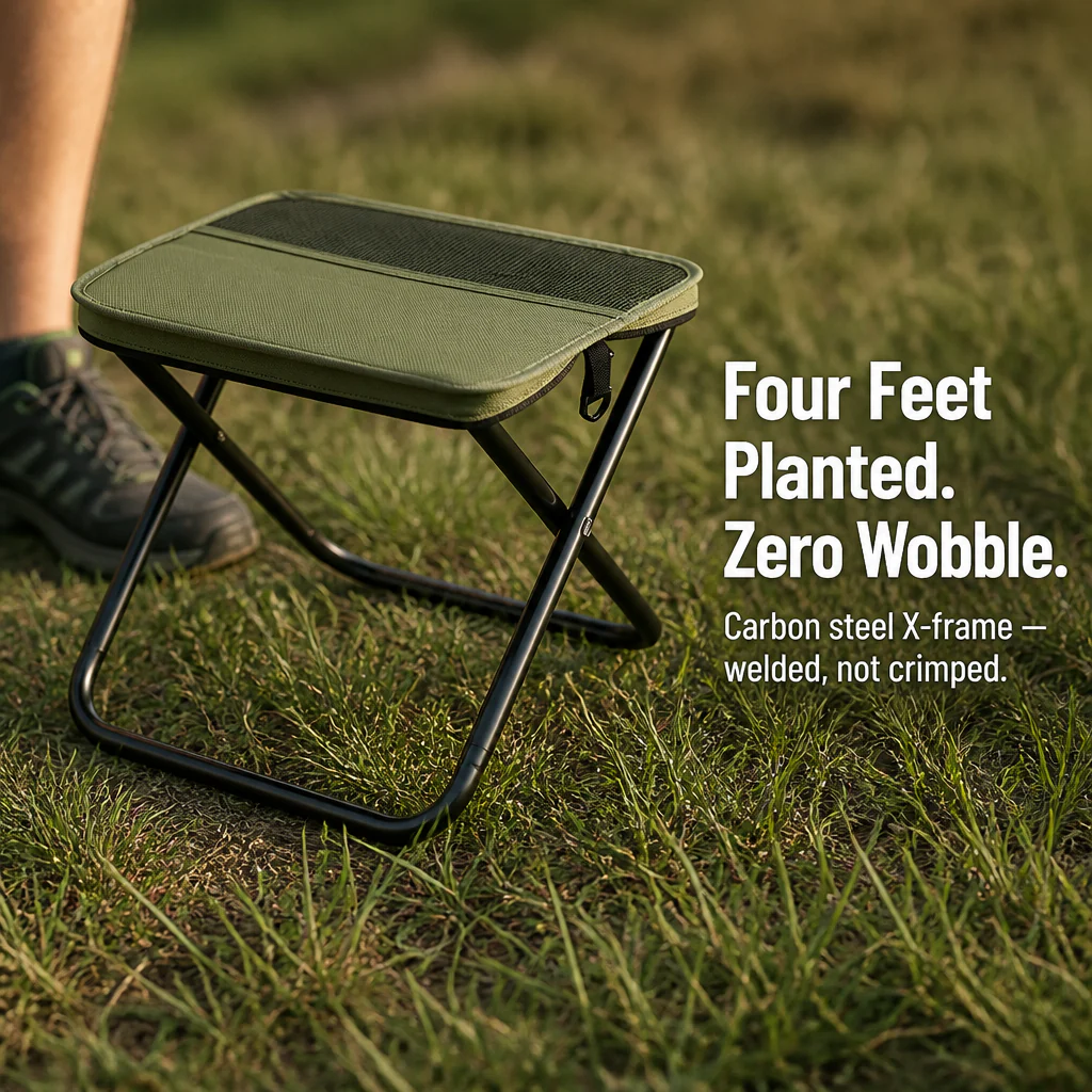 TrailEase™ — Pop Open A 330-lb Stool That Folds To Water-Bottle Size - Image 4