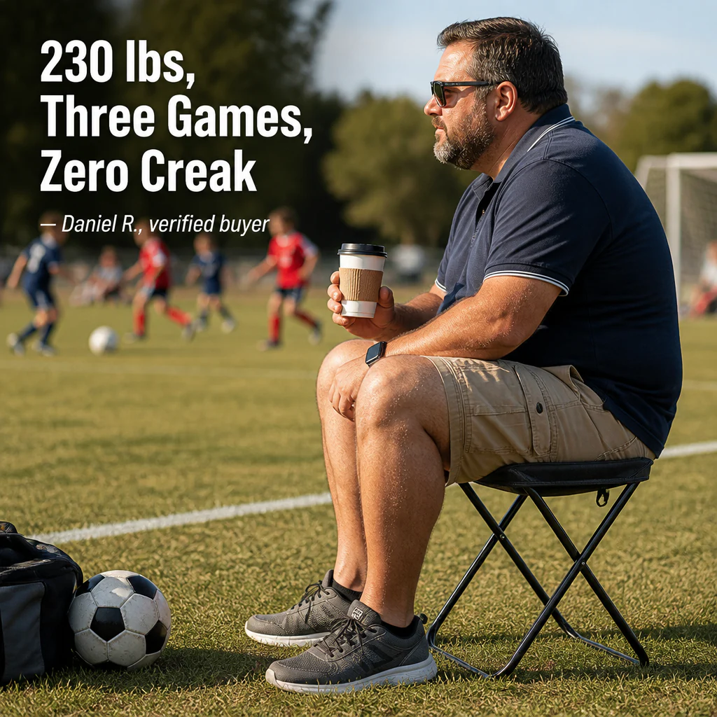 TrailEase™ — Pop Open A 330-lb Stool That Folds To Water-Bottle Size - Image 6