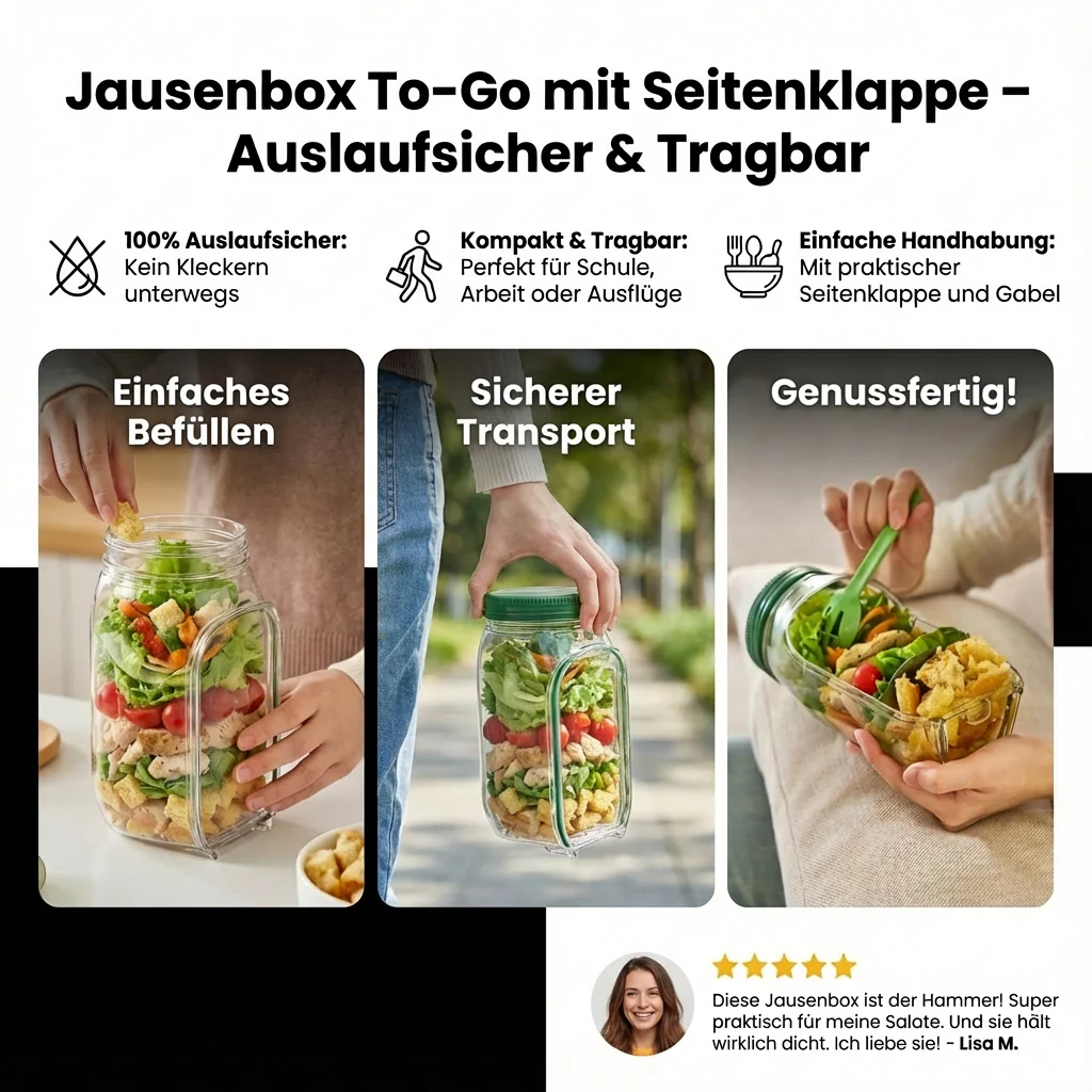 Travel-Friendly Food Container – Keep Meals Fresh, Crunchy, and Spill-Free - Image 3