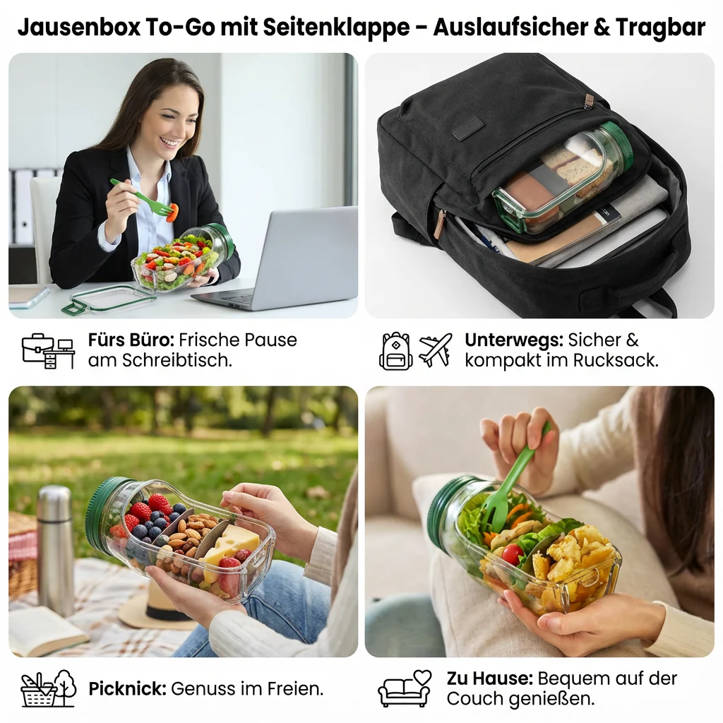 Travel-Friendly Food Container – Keep Meals Fresh, Crunchy, and Spill-Free - Image 4