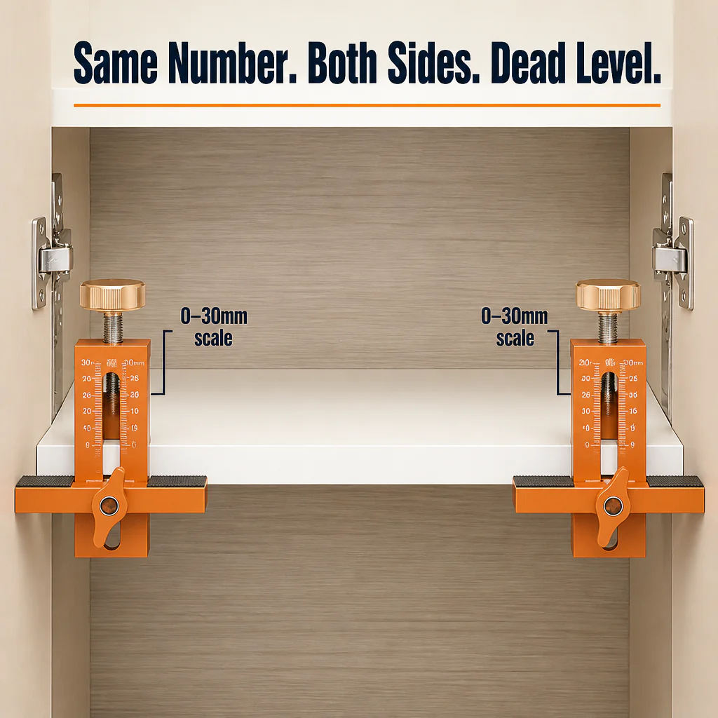 TrueAlign™ — Hang Cabinet Doors Dead Level the First Time, Solo - Image 3