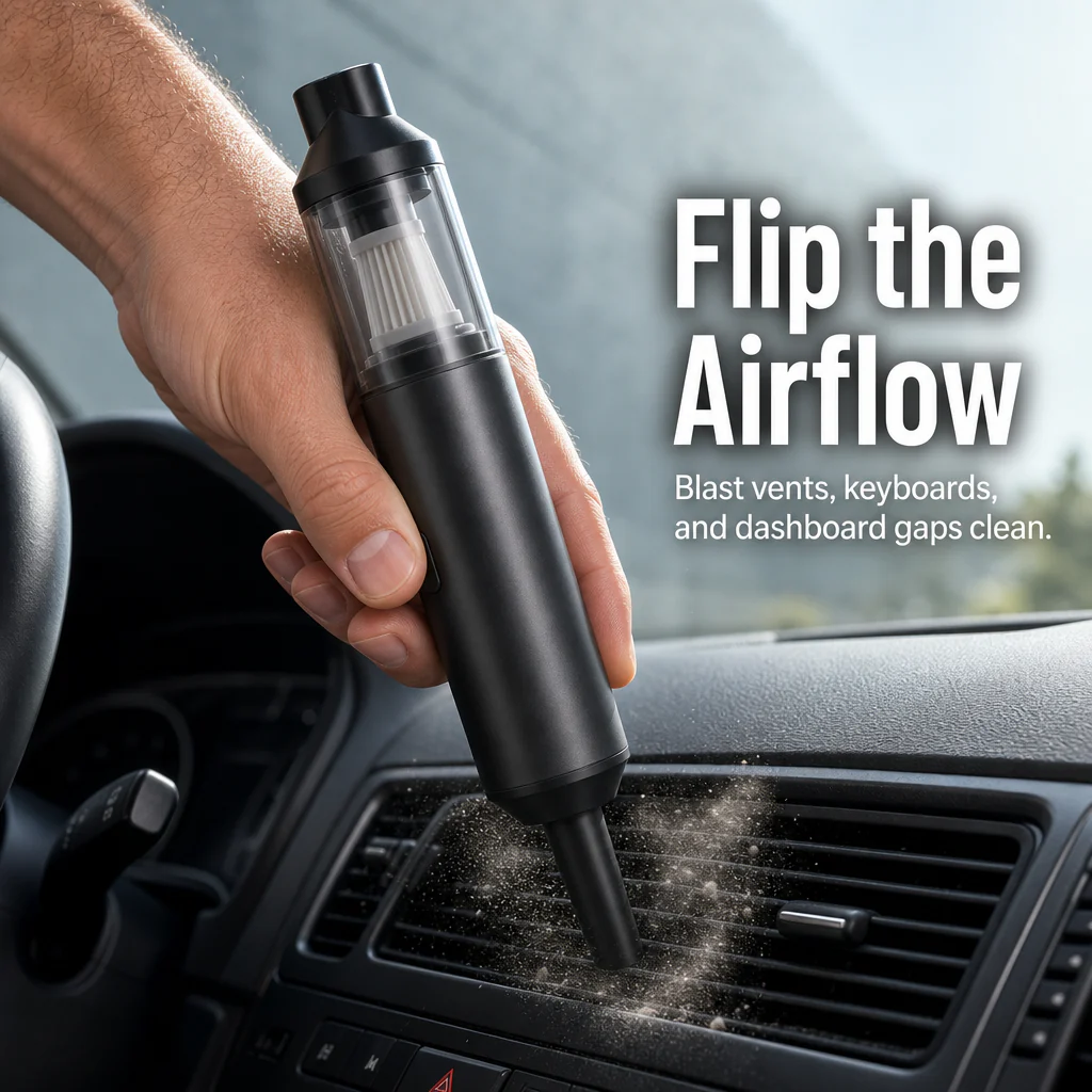 TurboSweep™ — Vacuum and Blow Clean Your Whole Car in One Charge - Image 5