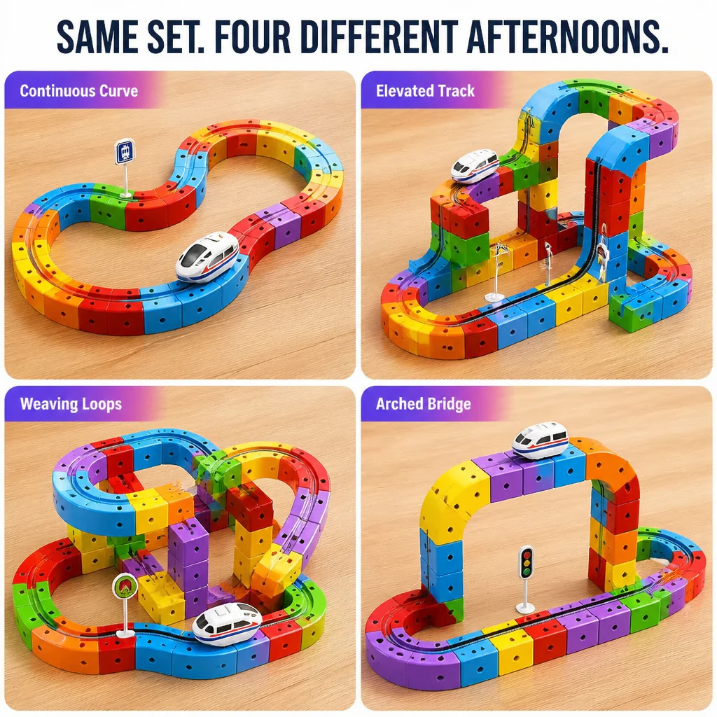 TurboTrail™ — Snap-Together Cube Tracks That Pull Kids Off Screens For Hours - Image 5