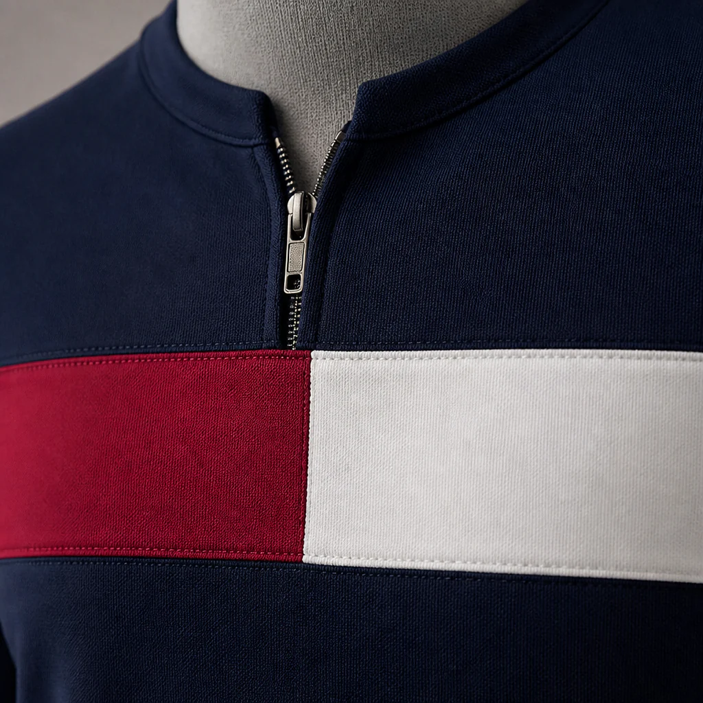 Marsten™ – Tailored Zip-Collar Shirt and Shorts Set for Men - Image 5