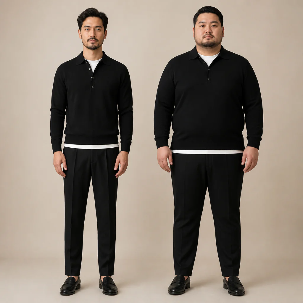 ValorWeave™ – Tailored Knit Polo with Spread Collar & Button Placket - Image 4