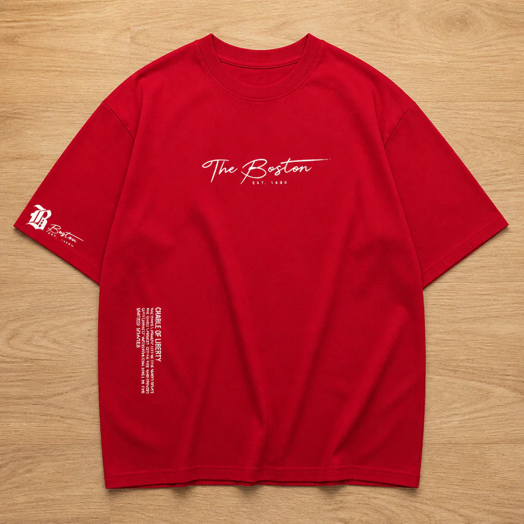 Vanguard™ – Relaxed Oversized Tee with Signature Script Detailing - Image 11
