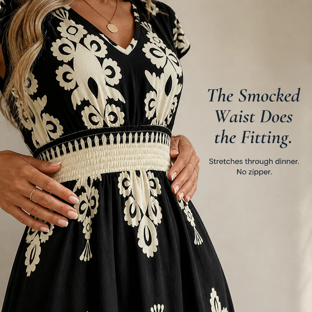 Vellureva™ — Wear One Cap-Sleeve Maxi from Café Lunch to Rooftop Dinner - Image 4