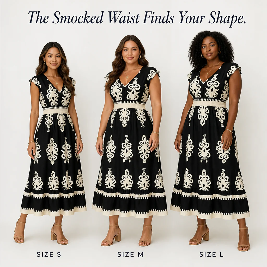 Vellureva™ — Wear One Cap-Sleeve Maxi from Café Lunch to Rooftop Dinner - Image 7