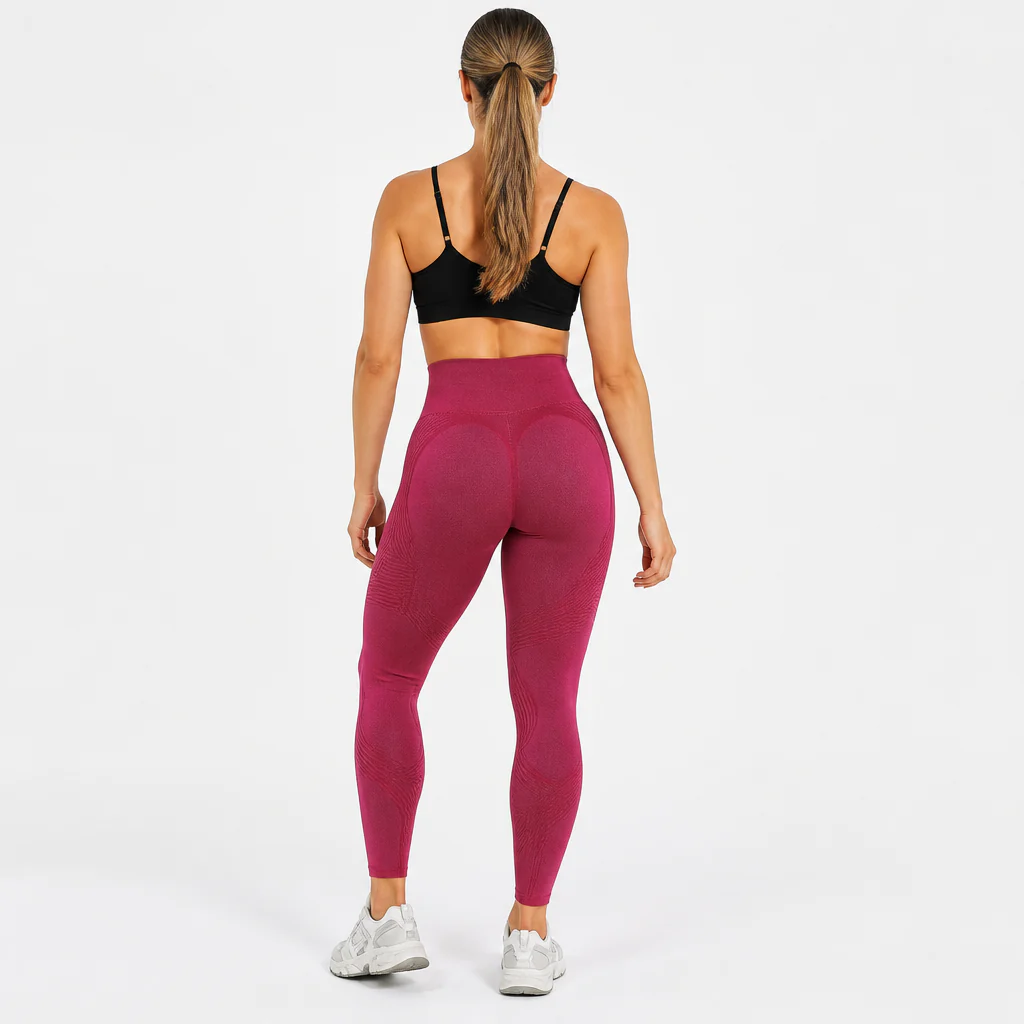 VelouraTone™ – High-Waist Seamless Sculpting Leggings with Lifting Contour Seams - Image 7