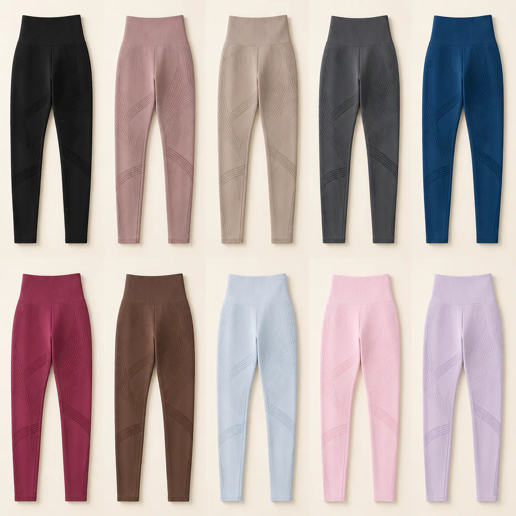 VelouraTone™ – High-Waist Seamless Sculpting Leggings with Lifting Contour Seams - Image 8