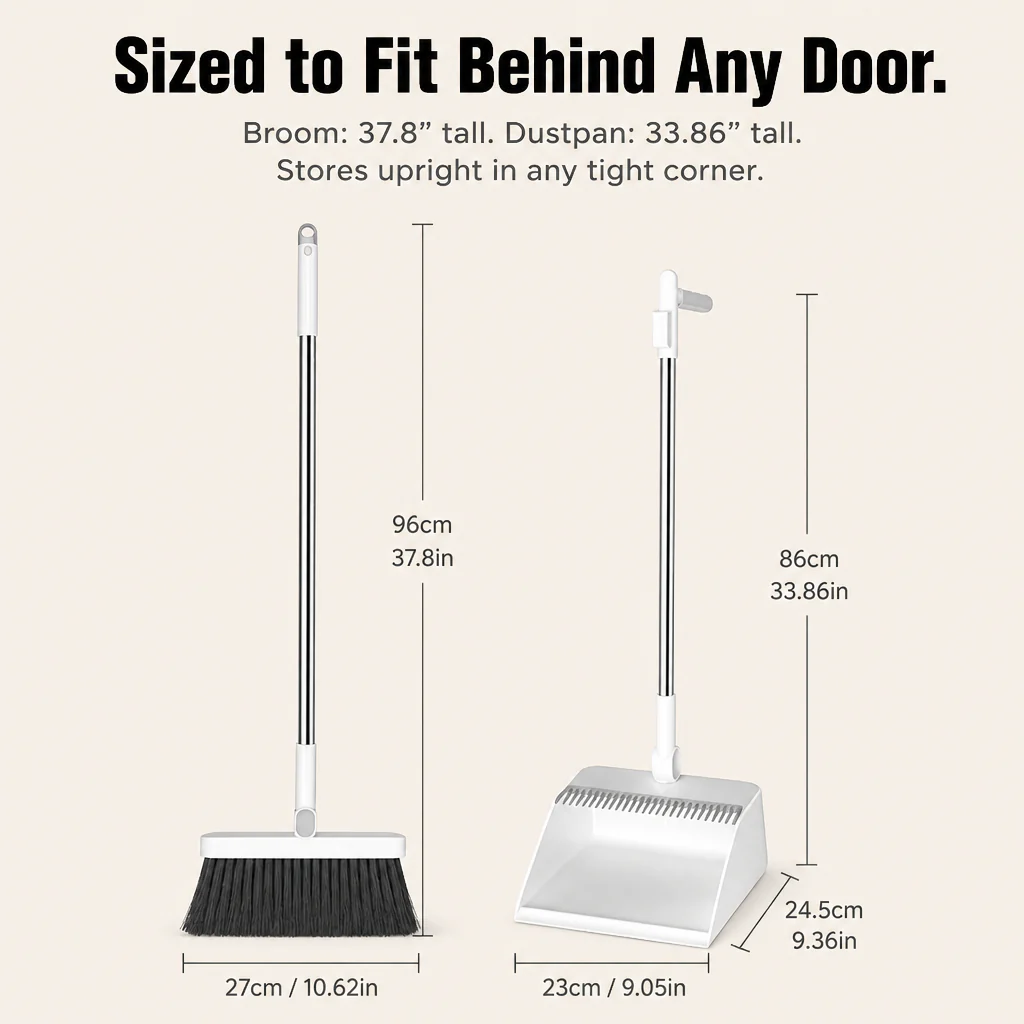 Velurro™ Shovel & Brush Set — Sweep Under Sofas and Strip Pet Hair Off Hands-Free - Image 8