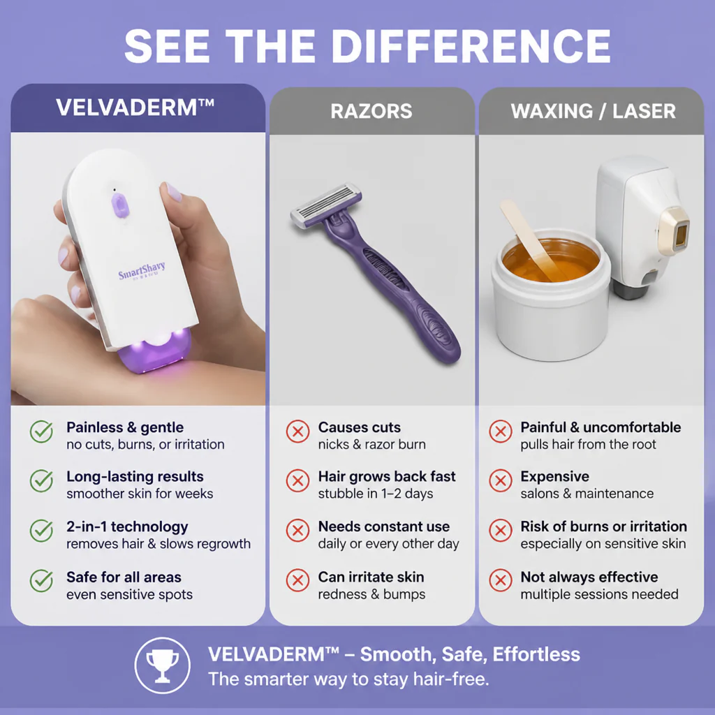 VelvaDerm™ — Glide Away Unwanted Hair and Stay Smooth for Weeks, No Sting - Image 5