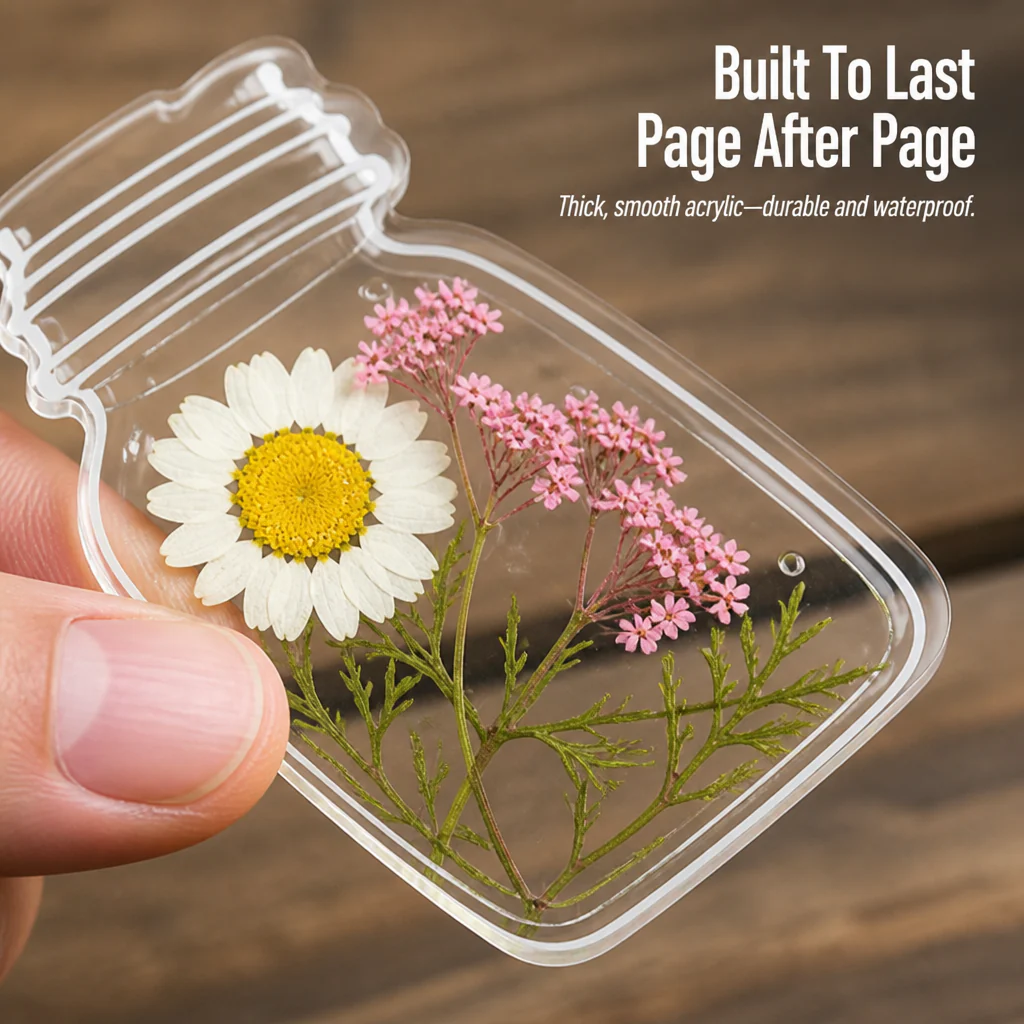 VerdantaLeaf™ — Mark Your Page With Real Pressed Flowers Sealed in Waterproof Acrylic - Image 5