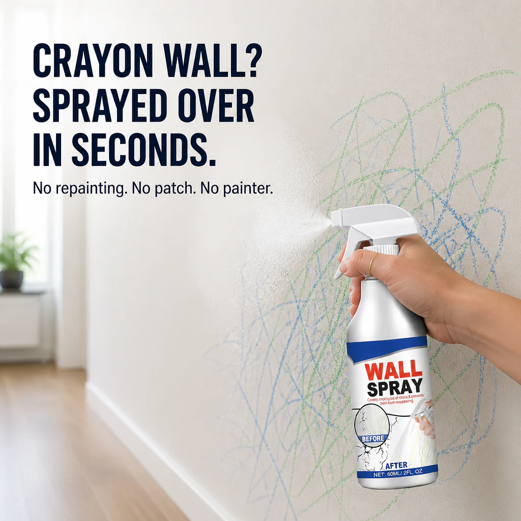 VeroCraft™ — Cover Crayon, Cracks & Scuffs Without Repainting the Wall