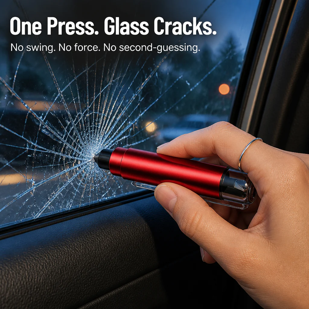 VeroGuard™ — Press Once to Shatter Glass and Cut Your Seatbelt Free - Image 3