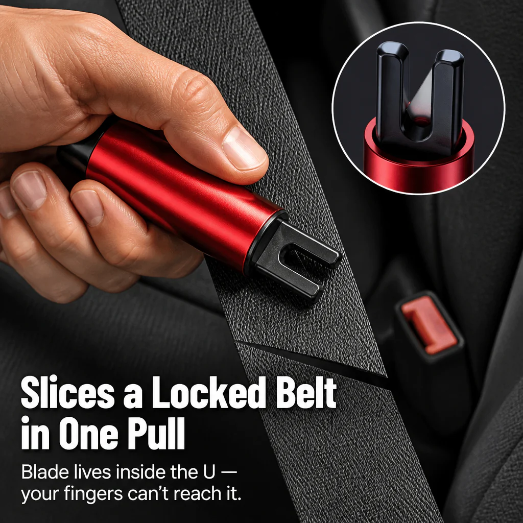 VeroGuard™ — Press Once to Shatter Glass and Cut Your Seatbelt Free - Image 4