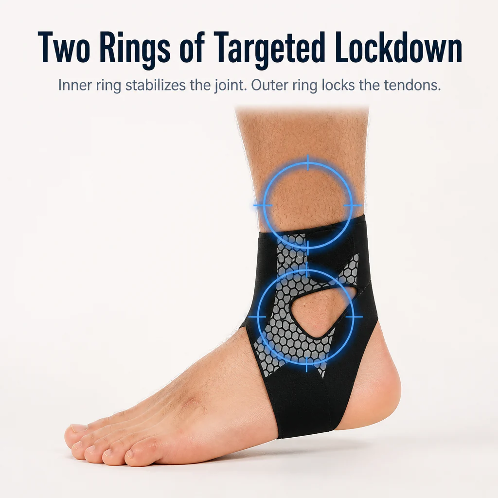 VeroGuard™ Ankle Brace — Stop Rolling Wobbly Ankles With Slim Honeycomb Compression - Image 4