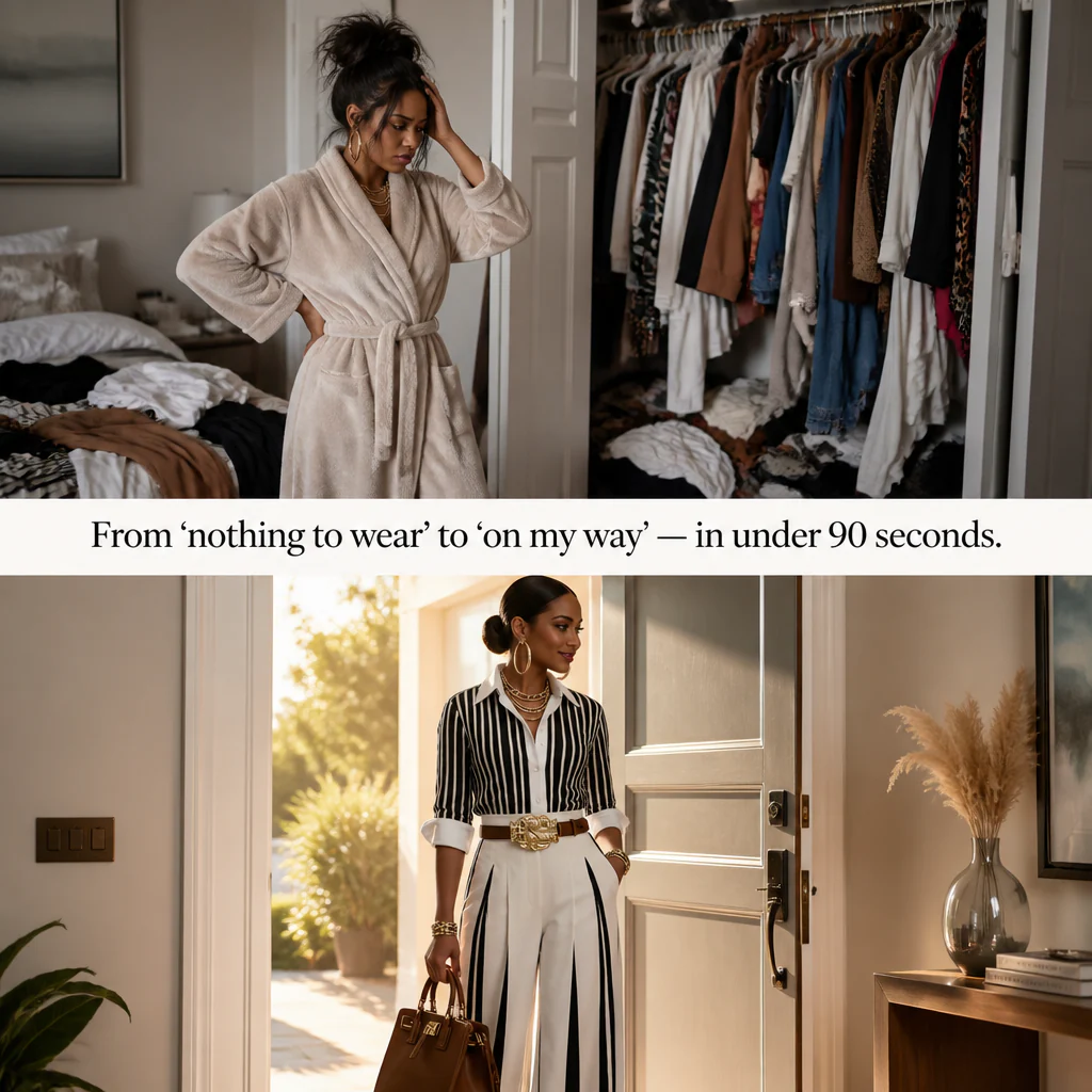 VeroLuxe™ — Pull On a Striped Set That Looks Like You Hired a Stylist | Belt Included - Image 8
