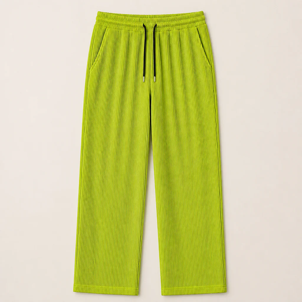 VeroStride™ – Lightweight Pleated Straight-Leg Pants with Drawstring Waist - Image 10