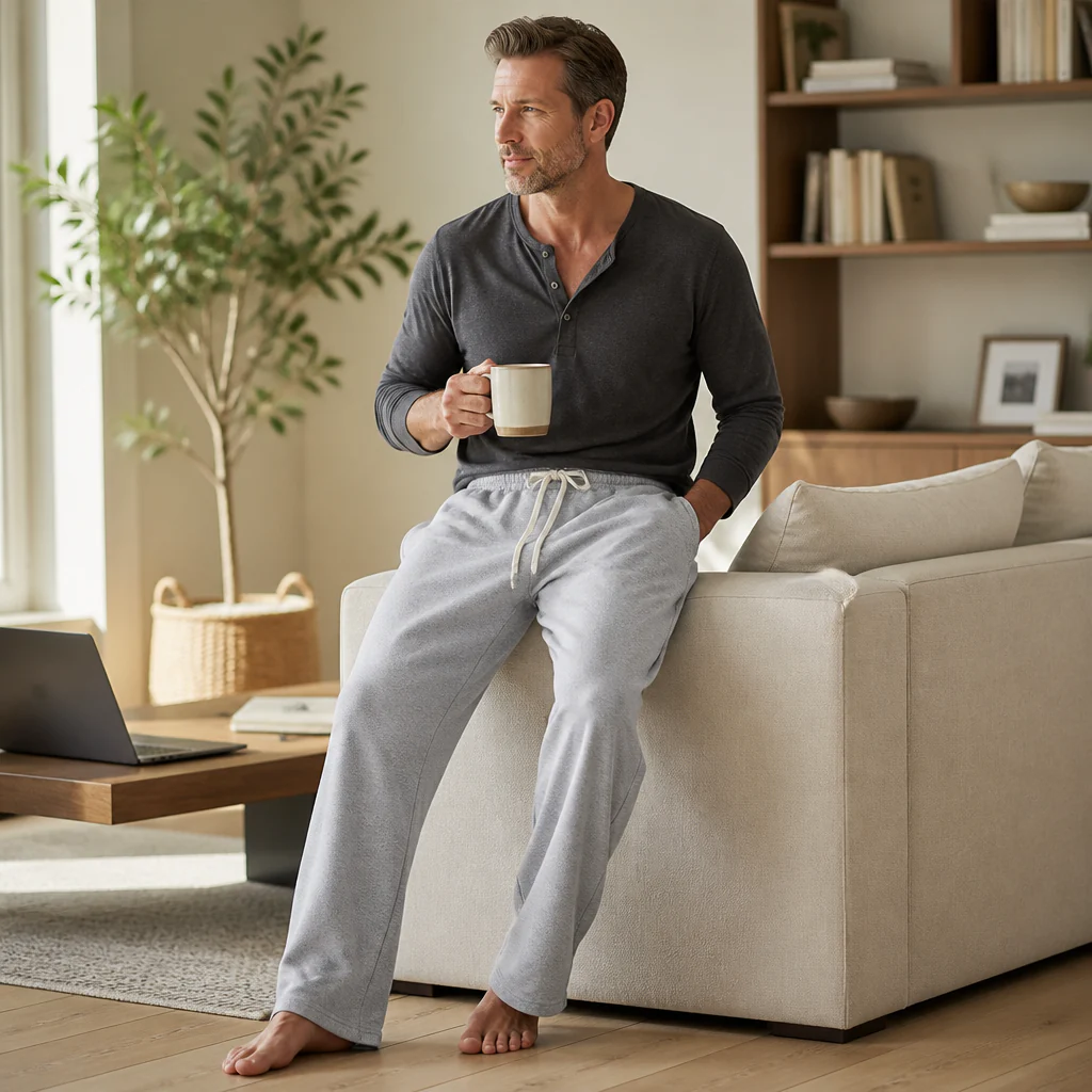 VeroStride™ – Relaxed-Fit Drawstring Lounge Pants with Side Pockets - Image 3