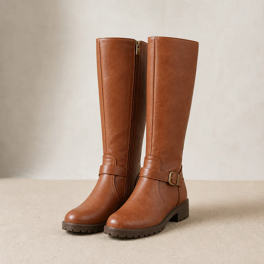 VeroStride™ – Classic Knee-High Riding Boots with Block Heel - Image 8
