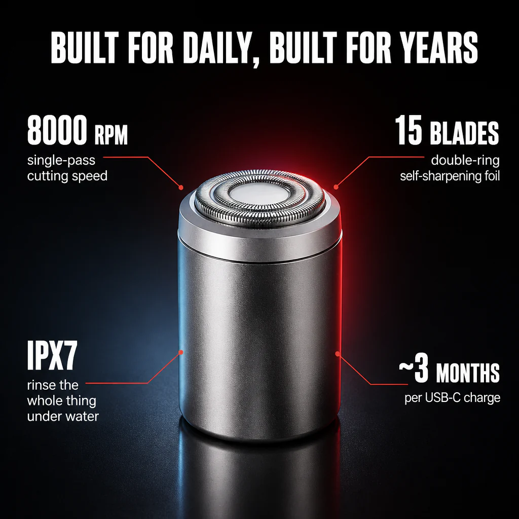 VersaSmooth™ — Erase 5 O'Clock Shadow in 60 Seconds, Mirror Optional - Image 6