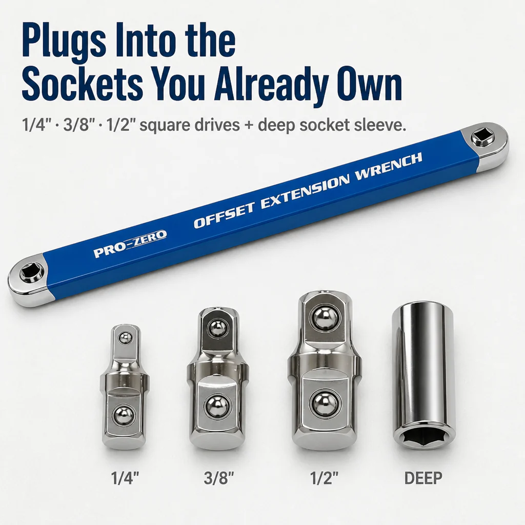 VersiGrip™ — Reach Buried Engine Bolts in Half-Inch Gaps With Zero Swing Arc - Image 5