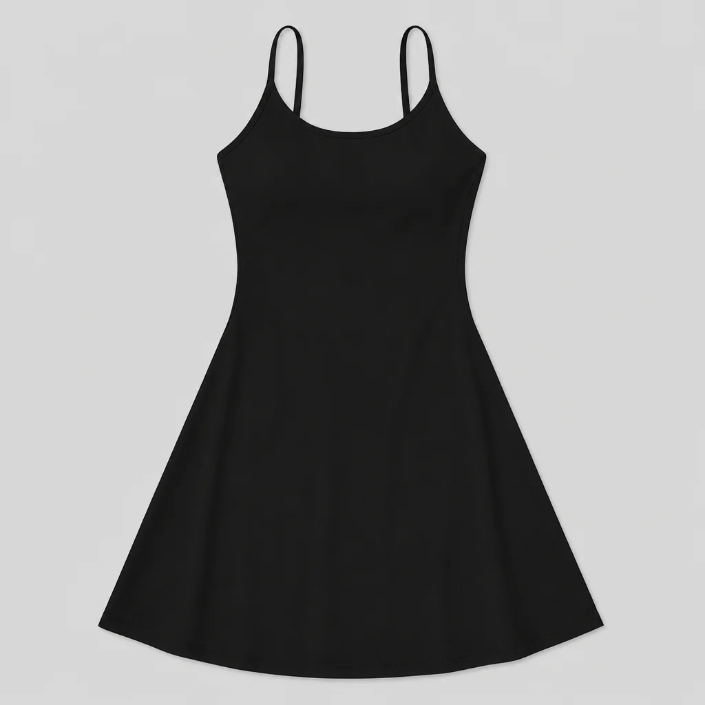VerveStride™ – Backless Athletic Dress with Built-In Shorts & Side Pockets - Image 4