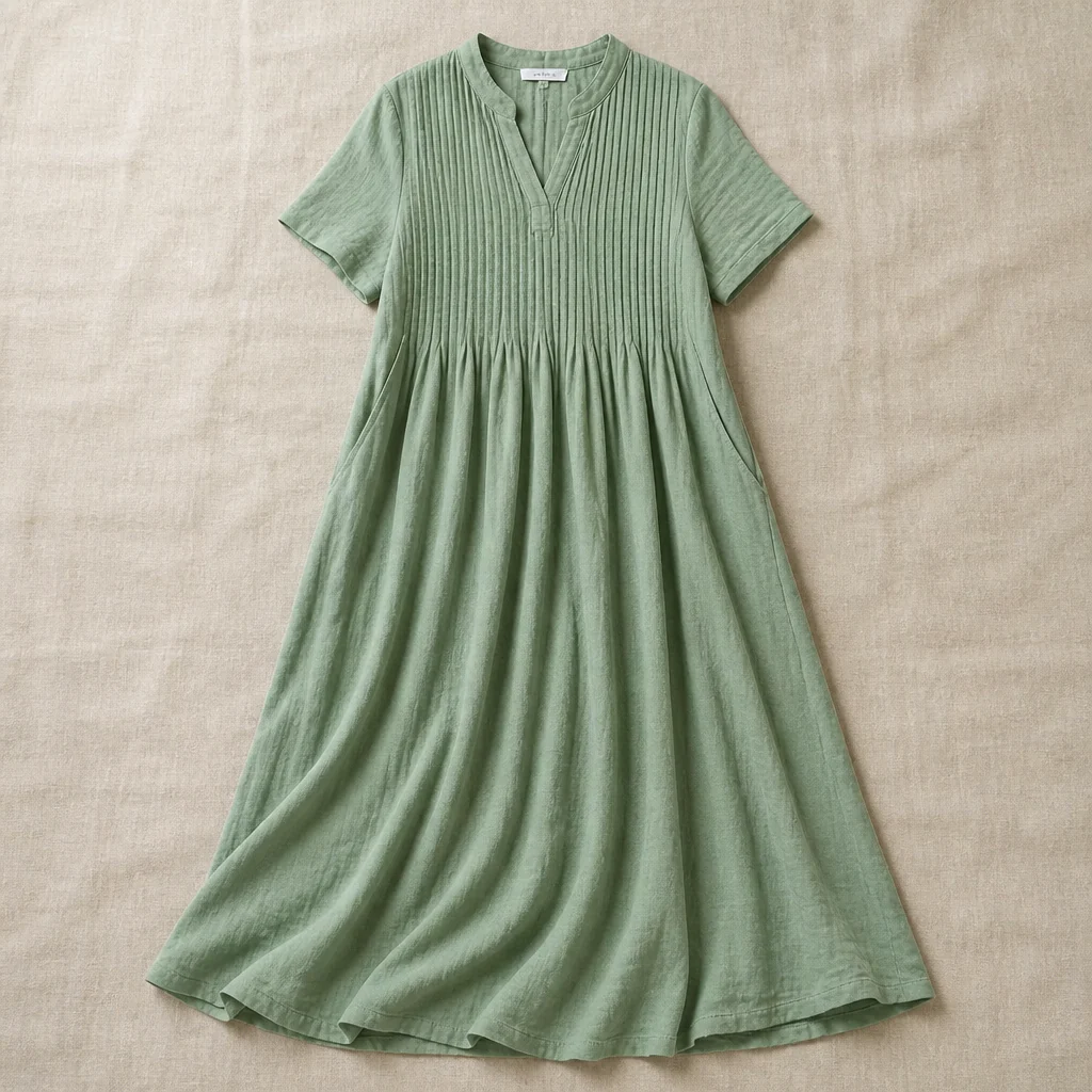 VexaLuxe™ Pleated Dress — Unleash Effortless Grace and All-Day Cool Confidence - Image 4