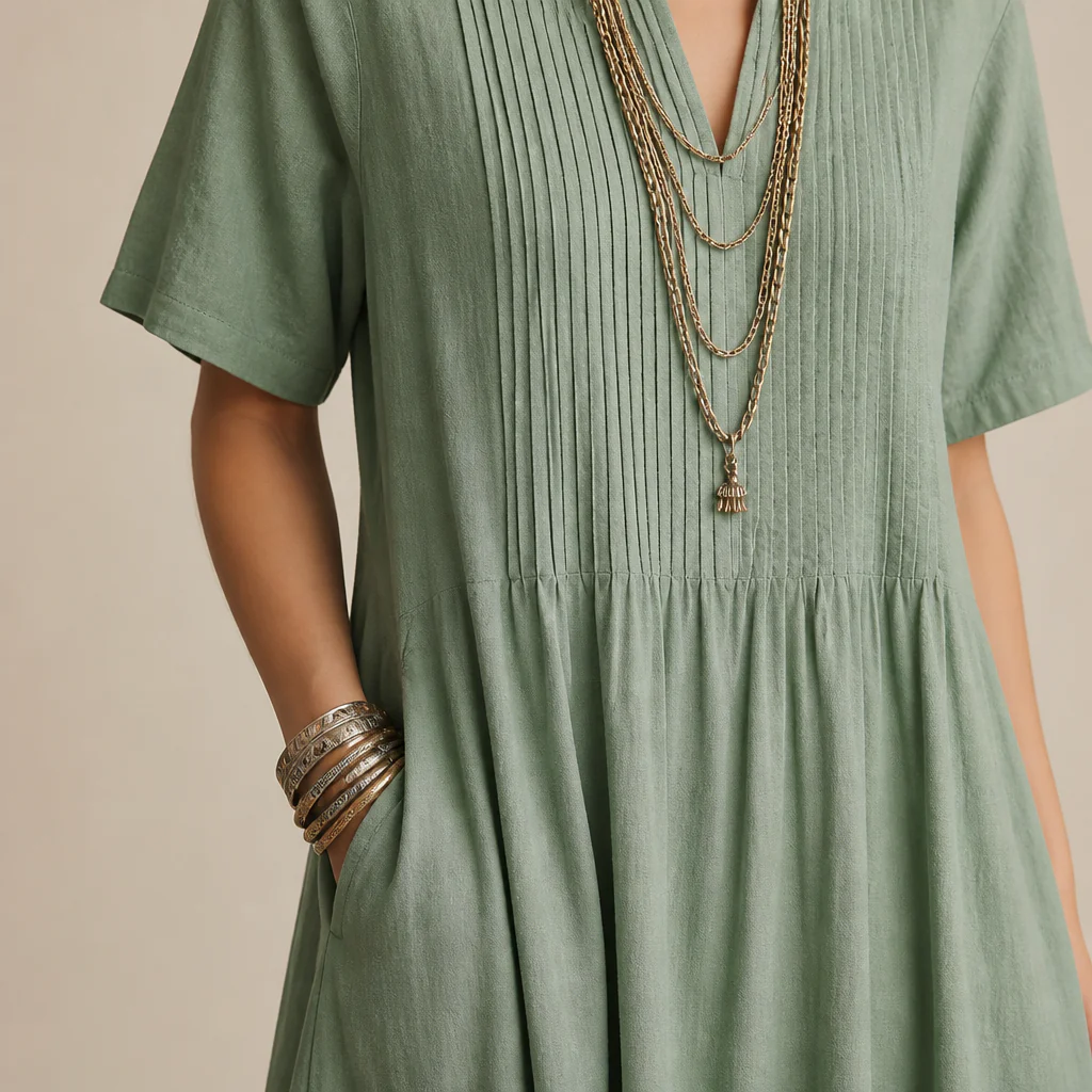 VexaLuxe™ Pleated Dress — Unleash Effortless Grace and All-Day Cool Confidence - Image 7