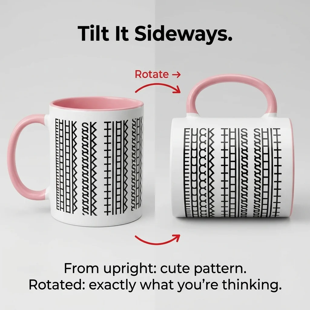 VibeSip™ — Hide Your Loudest Workday Thoughts Behind a Cute Pattern - Image 3