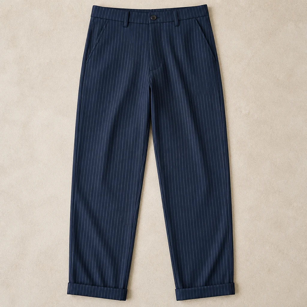 Virelia™ – Tailored Pinstripe High-Waist Straight-Leg Pants - Image 6