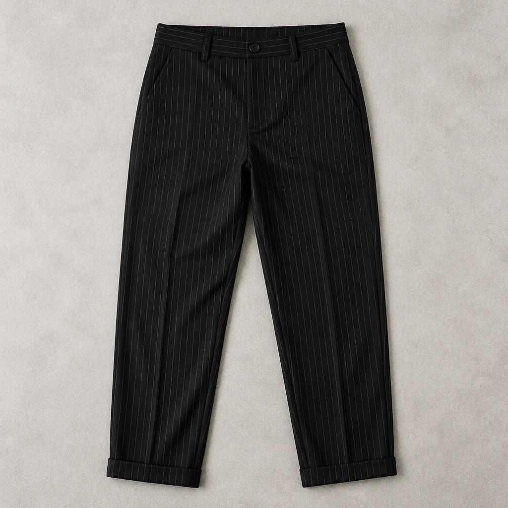 Virelia™ – Tailored Pinstripe High-Waist Straight-Leg Pants - Image 7