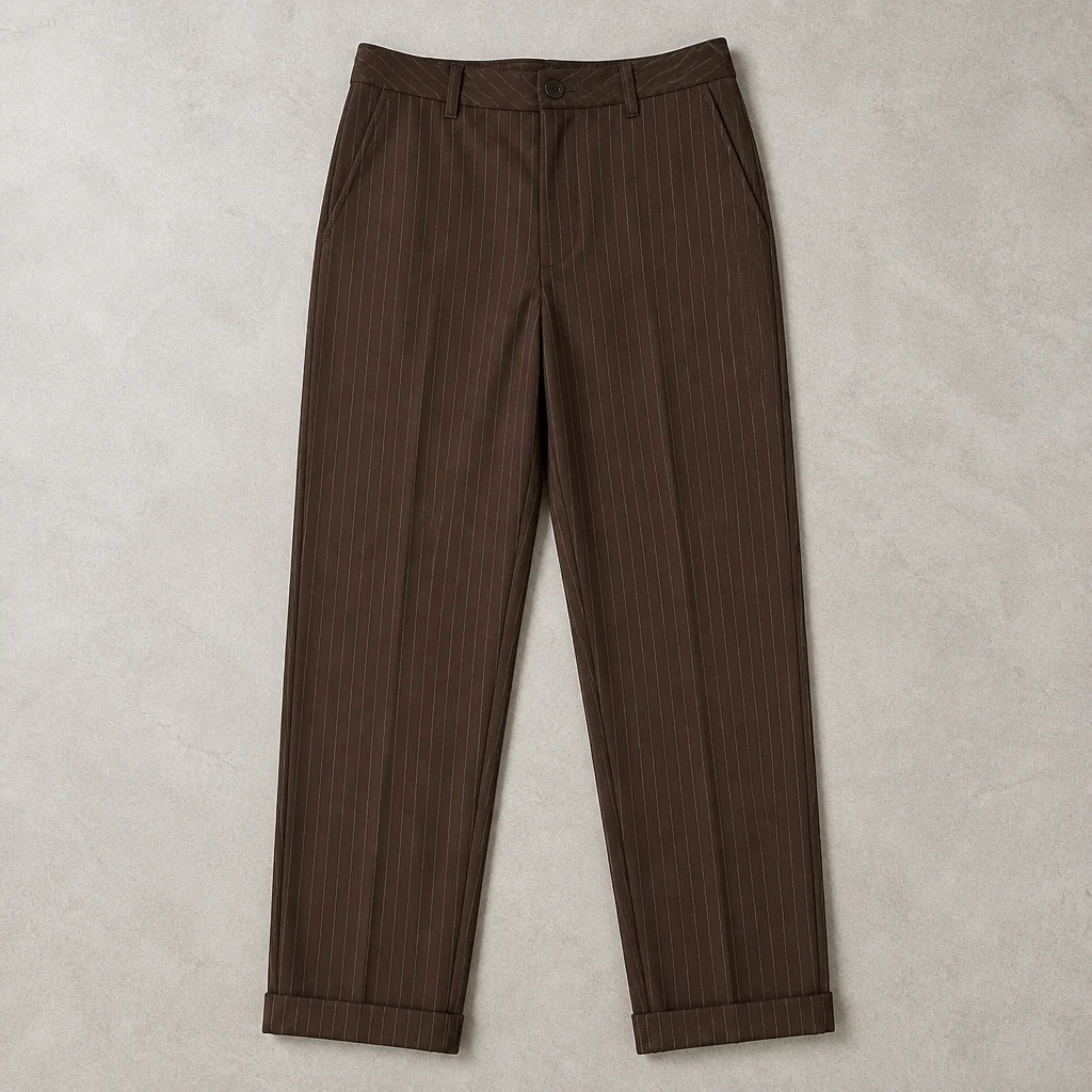 Virelia™ – Tailored Pinstripe High-Waist Straight-Leg Pants - Image 8