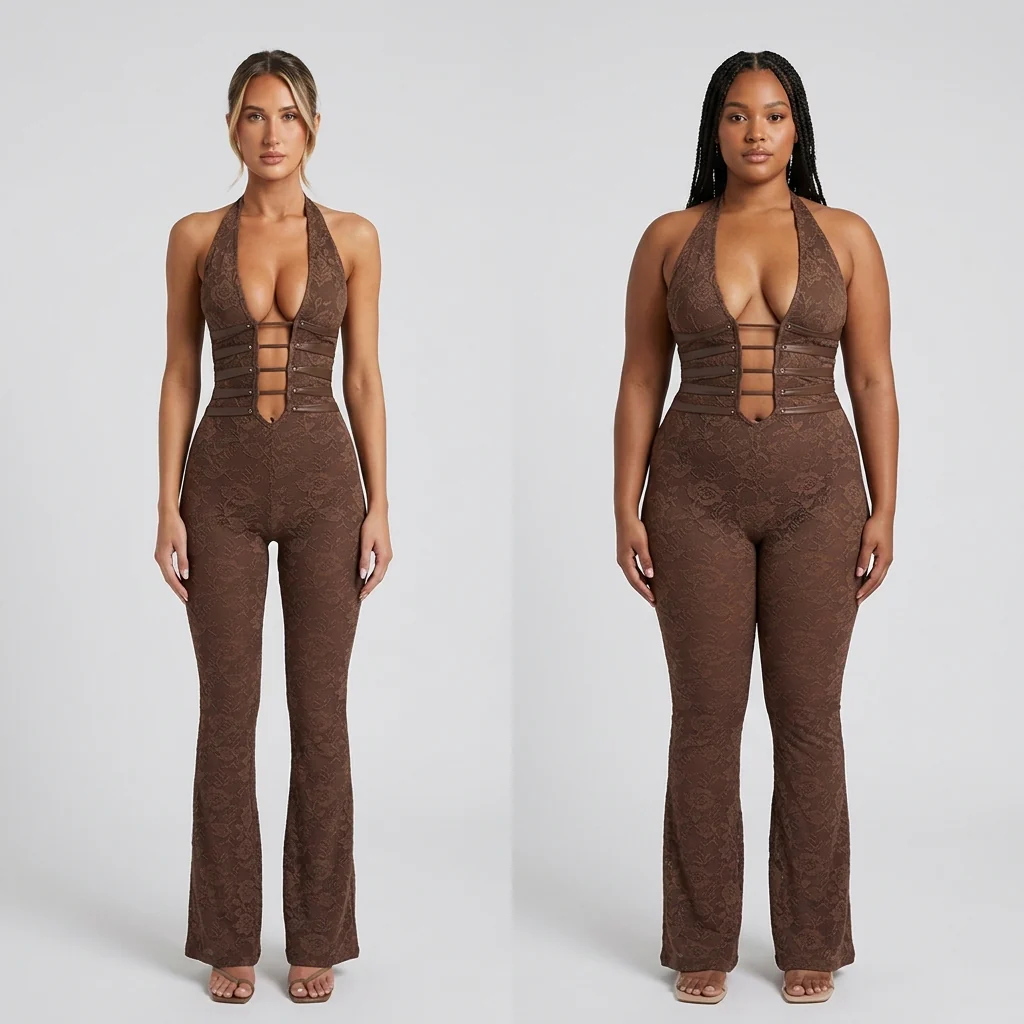 Virella™ – Sculpting Floral Lace Jumpsuit with Lace-Up Corset Back - Image 9