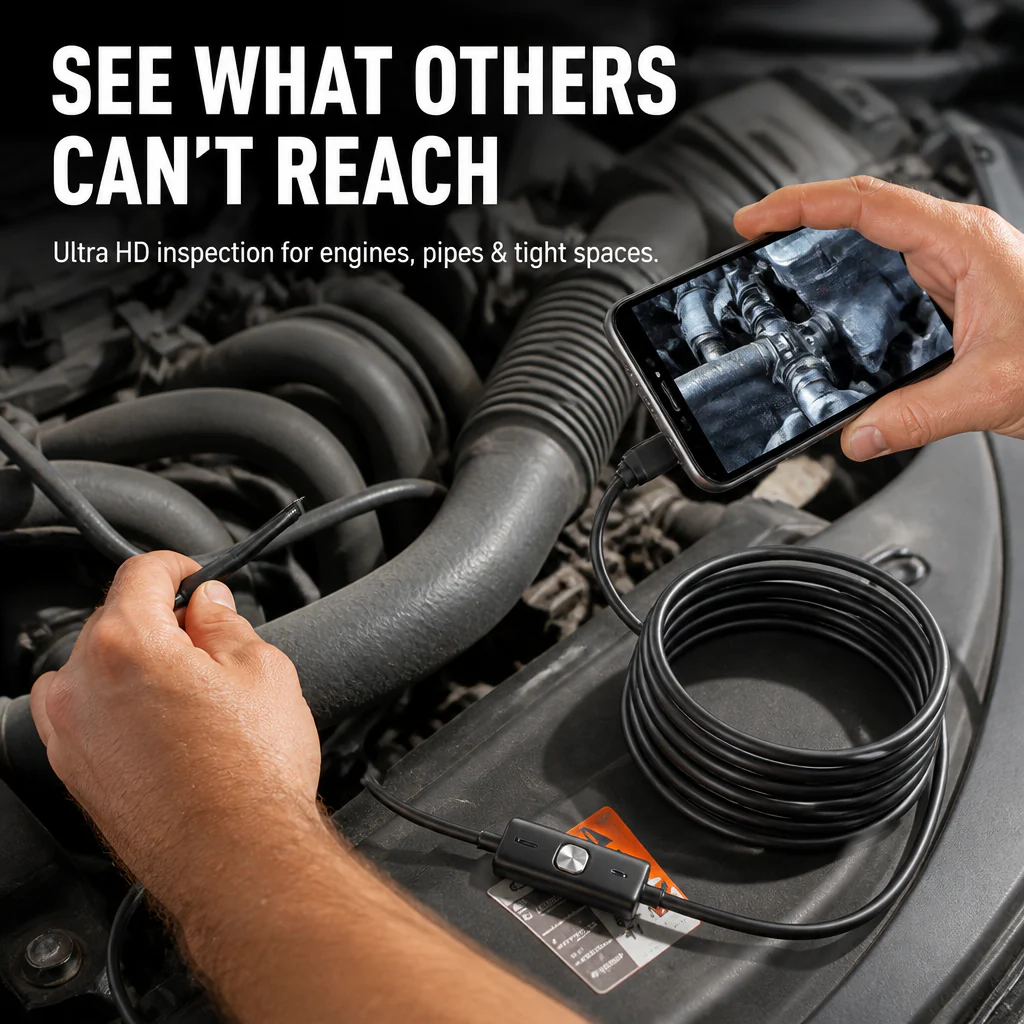 VisionPro™ Ultra HD Waterproof Endoscope — Spot Every Hidden Flaw with Rock-Solid Clarity and Durability - Image 7