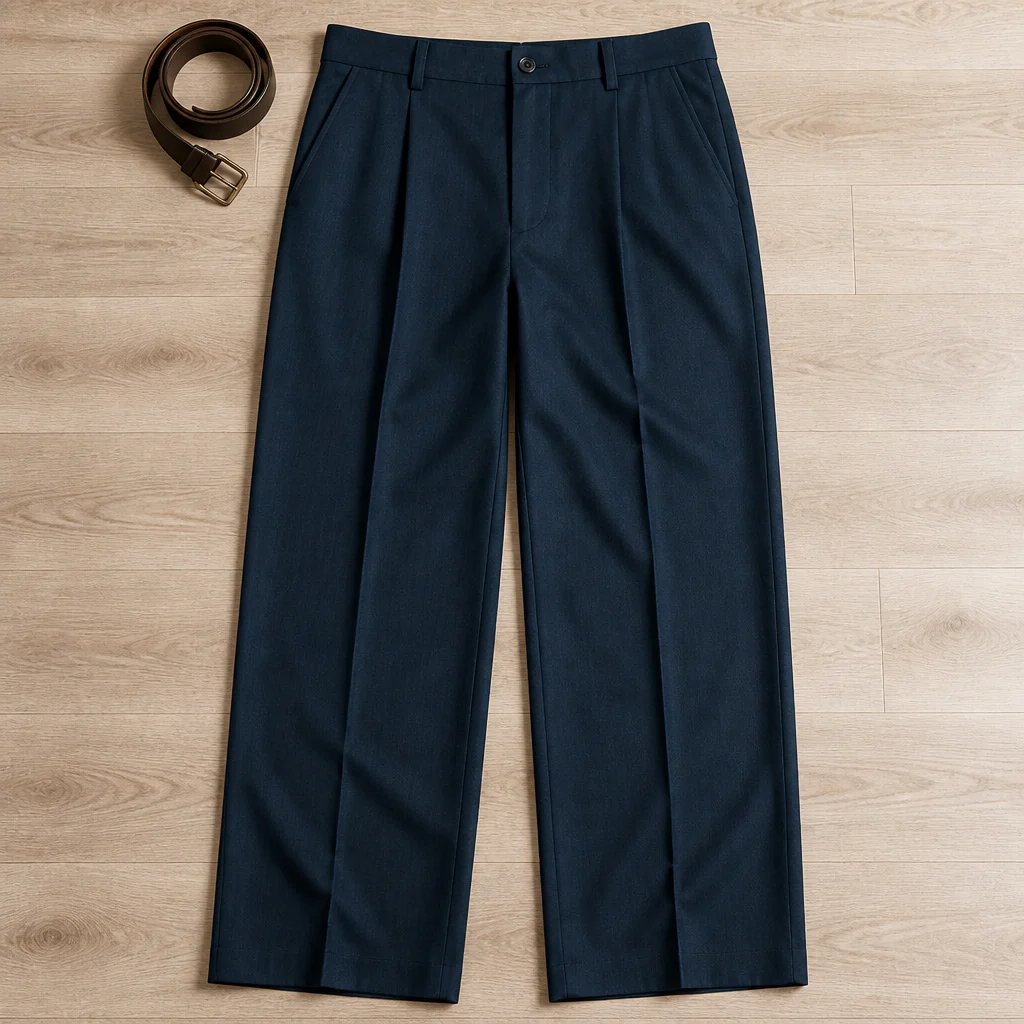 Roven™ – Tailored Wide-Leg Men's Trousers with Deep Slant Pockets - Image 4