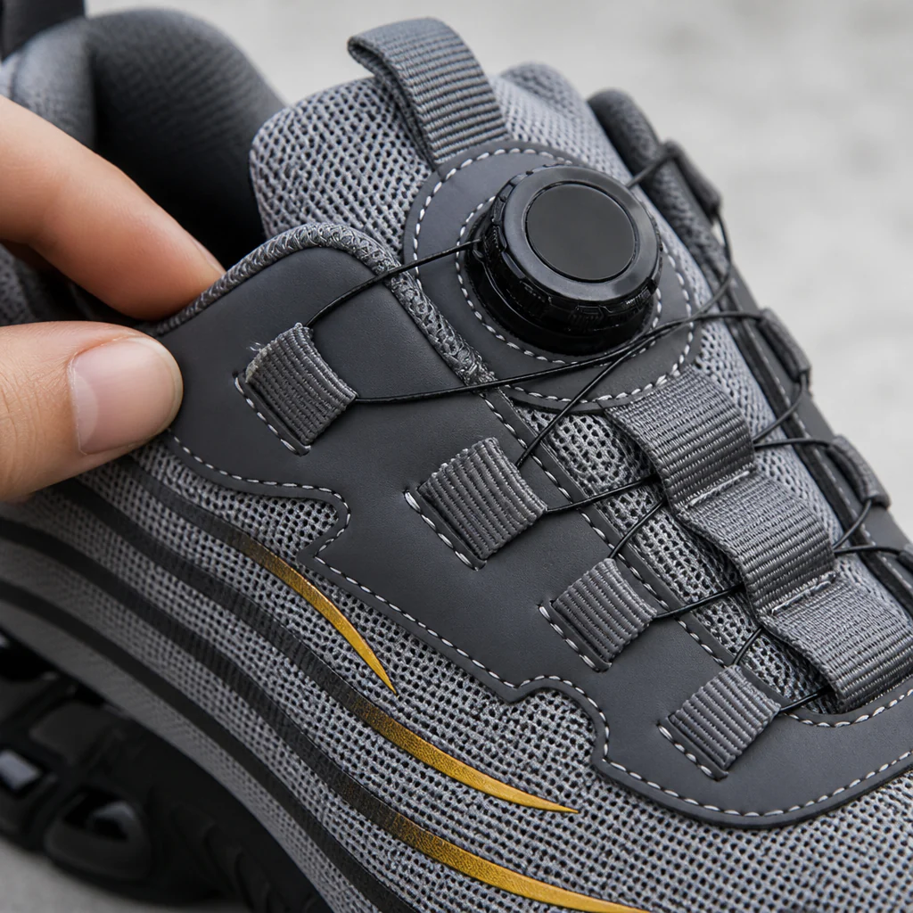 VivaStride™ – Steel-Toe Work Sneakers with Quick-Twist Lacing System - Image 4