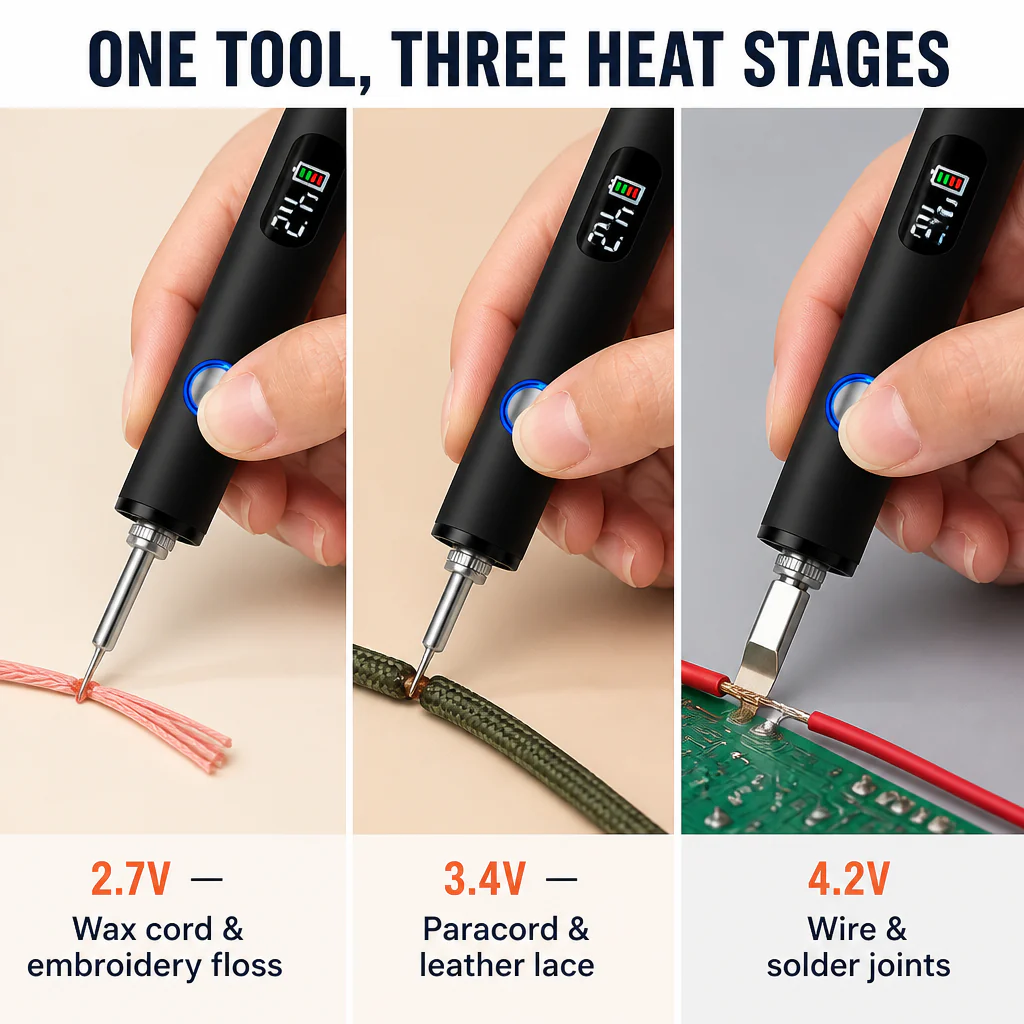 Voltace™ — Seal Bracelet Cords & Solder Wires Without the Lighter Mess - Image 3