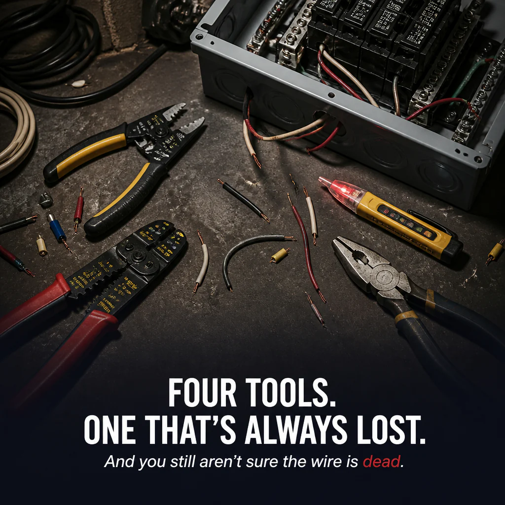 VoltEdge™ — Strip, Cut, Crimp & Spot Live Wires With One Tool - Image 2