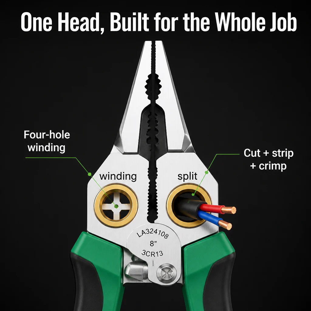 VoltEdge™ — Strip, Cut, Crimp & Spot Live Wires With One Tool - Image 4