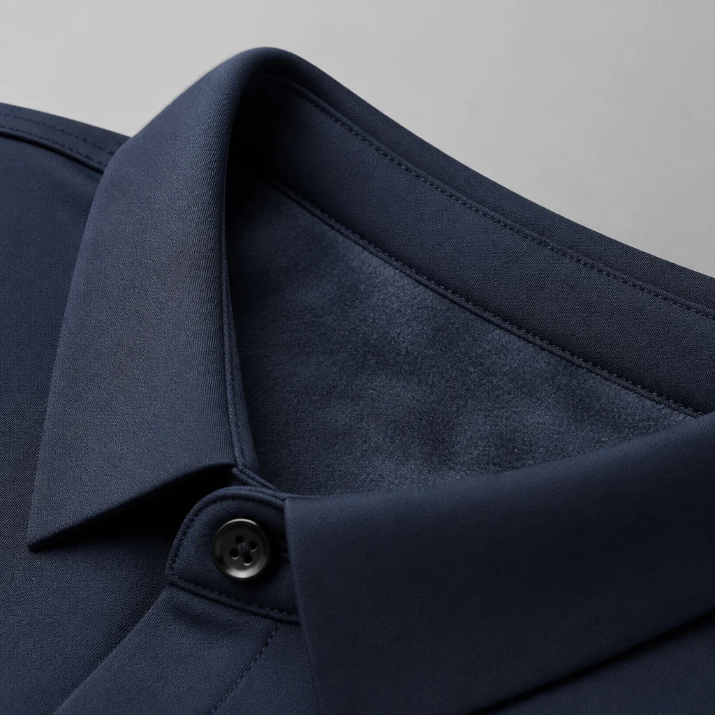 VulcanTherm™ – Slim-Fit Fleece-Lined Shirt with Brushstroke Print - Image 4