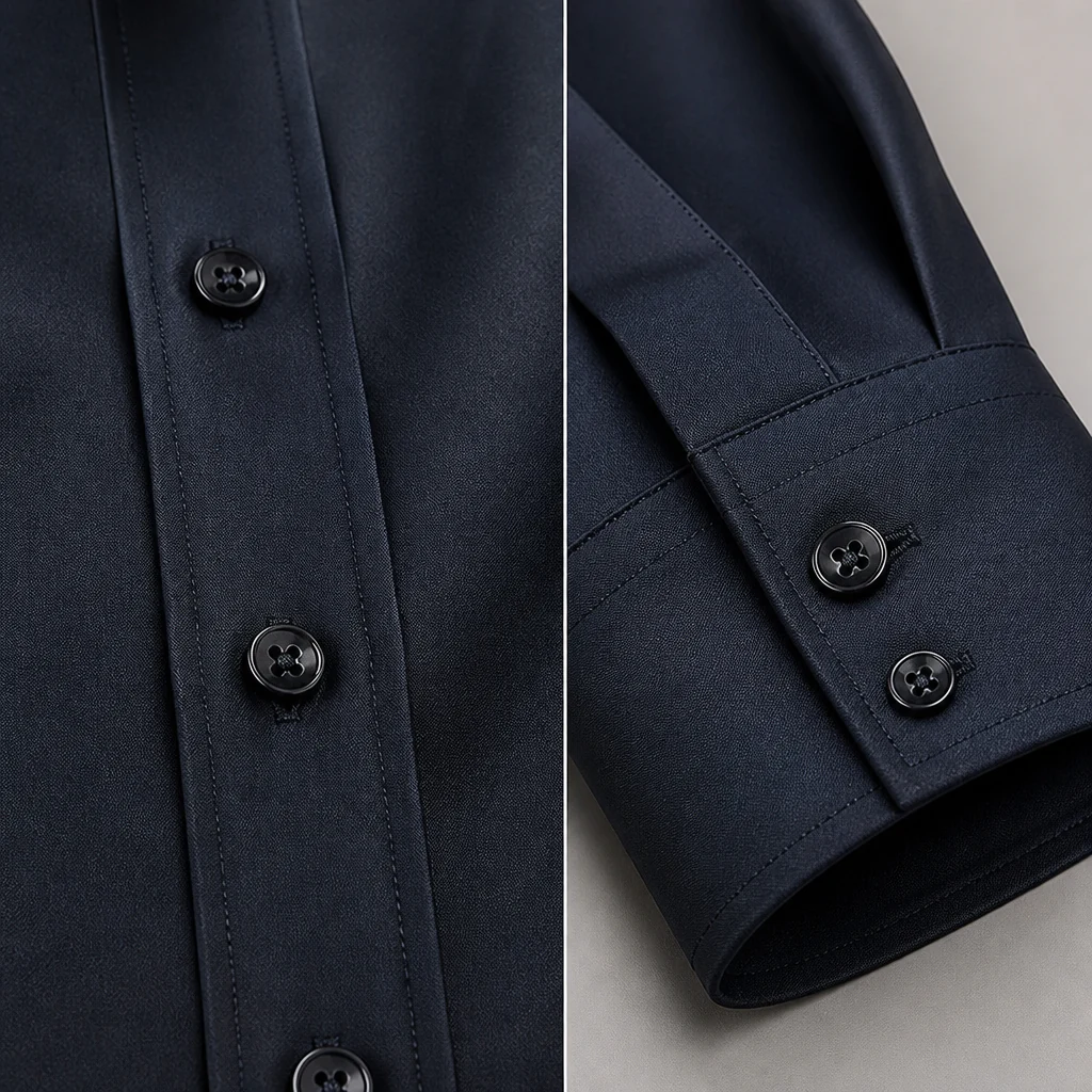 VulcanTherm™ – Slim-Fit Fleece-Lined Shirt with Brushstroke Print - Image 5