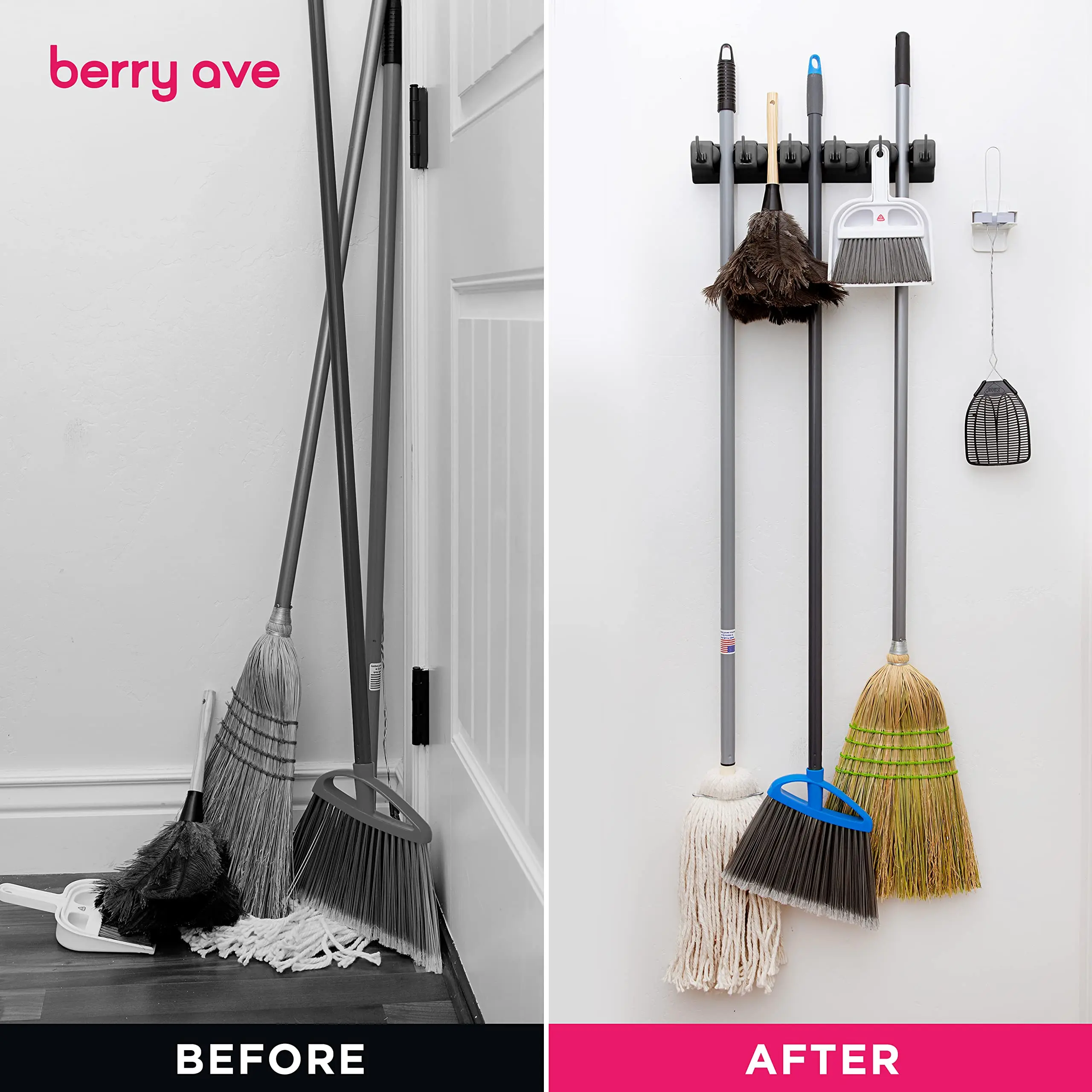 Wall-Mounted Broom Holder - Image 3