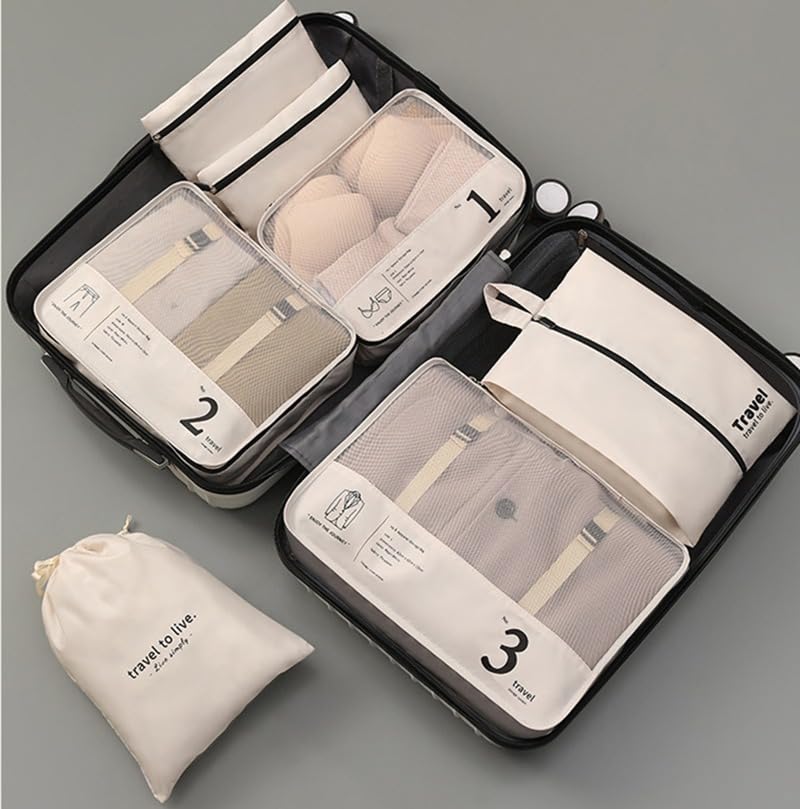 Water-Resistant 7-Piece Luggage Organizer Set - Image 6