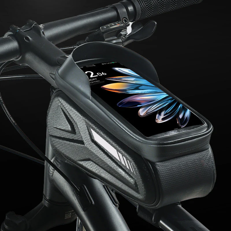 Waterproof Bicycle Frame Bag with Phone Holder - Image 2