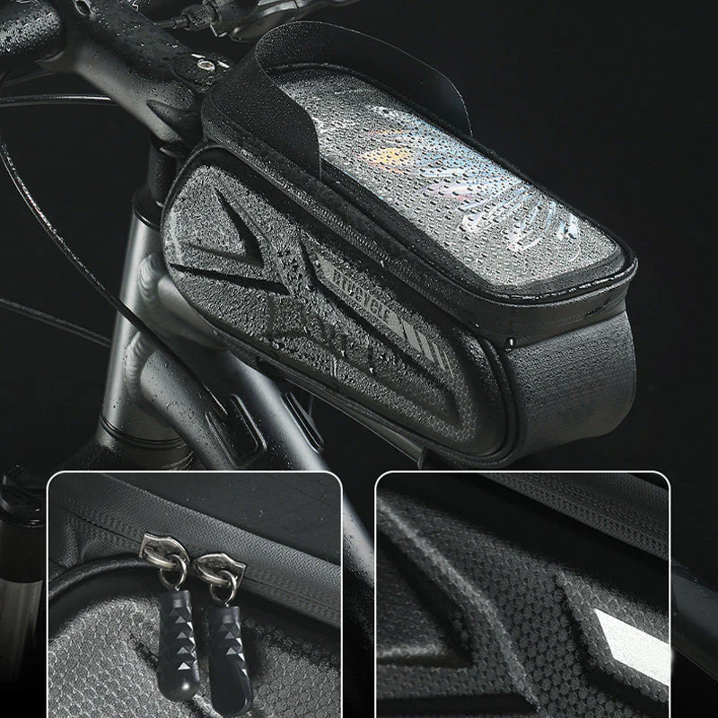 Waterproof Bicycle Frame Bag with Phone Holder - Image 5