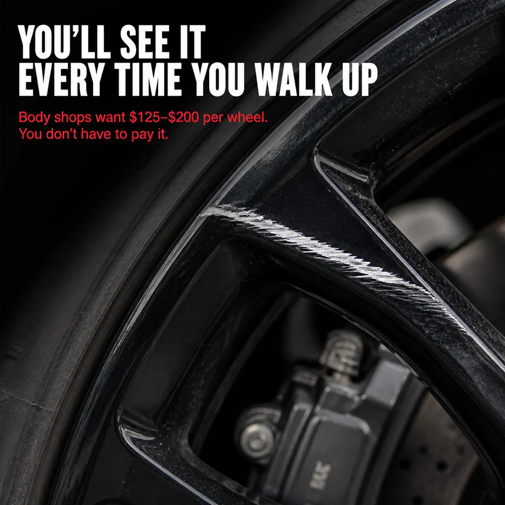 WheelFixer™ — Cover Curb Rash & Restore Factory Gloss-Black Rims in Minutes - Image 2