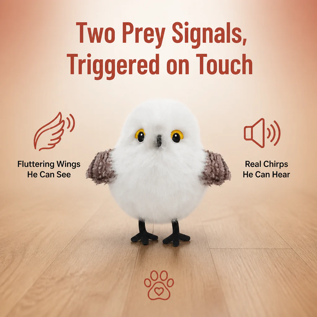 WhiskerWing™ — Spark Your Indoor Cat's Hunting Instinct With Real Flutter & Chirp Play - Image 4